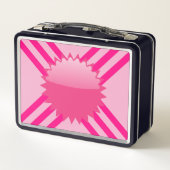 Gepersonaliseerde Monogram Roze Streep (Achterkant)