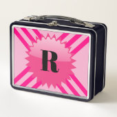 Gepersonaliseerde Monogram Roze Streep (Voorkant)