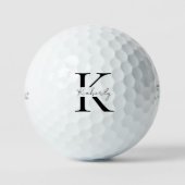 Gepersonaliseerde Monogram Script Naam Titleist PR Golfballen (Voorkant)