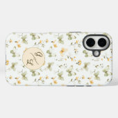 Gepersonaliseerde Monogram Spring Butterfly Case-Mate iPhone Case (Achterkant (horizontaal))