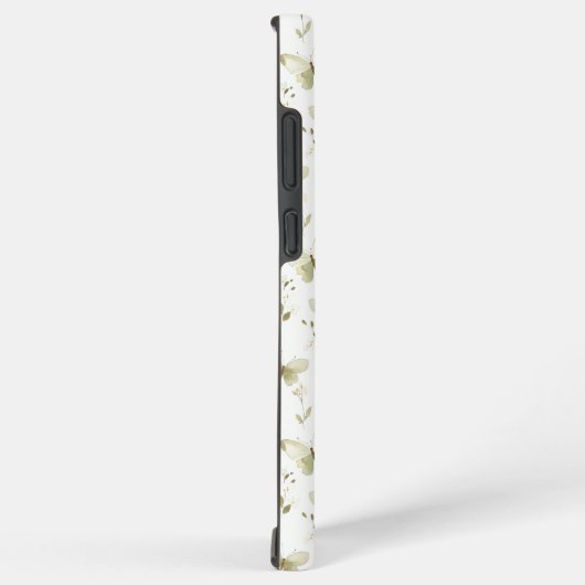 Gepersonaliseerde Monogram Spring Butterfly Samsung Galaxy Hoesje (Rechterkant)