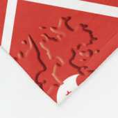 Gepersonaliseerde Monogram Stijlvolle HONGKONG VLA Fleece Deken (Hoek)