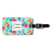 Gepersonaliseerde Monogram Tropische Bloemen Stran