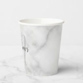 Gepersonaliseerde Monogram van het Manuscript en d Papieren Bekers (Links)