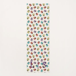 Gepersonaliseerde Monogram Yoga Mat – Kleurrijke l