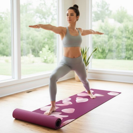 Gepersonaliseerde Monogram Yoga Mat met Sakura Pet