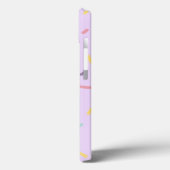 Gepersonaliseerde Monogram Zilver Initiaal B Jouw  Case-Mate iPhone Case (Achterkant / Links)