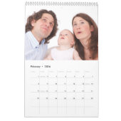 Gepersonaliseerde Monogrammed 15 Familiefoto 2025 Kalender (Feb 2026)