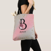 Gepersonaliseerde Monogrammed Gepersonaliseerd let Tote Bag (Dichtbij)