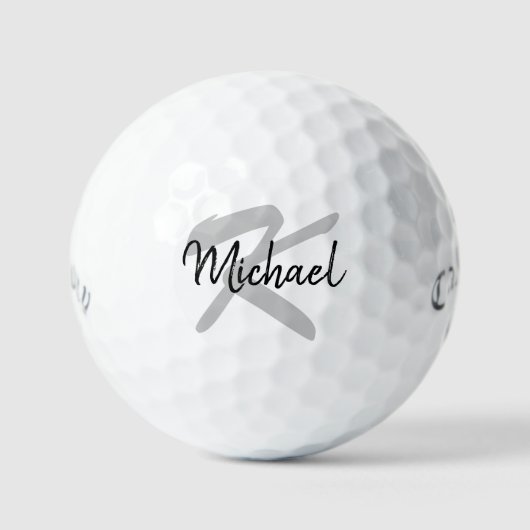 Gepersonaliseerde Monogrammed Golf Balls Merknaam Golfballen (Voorkant)