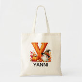 Gepersonaliseerde Monogrammed Halloween Canvas tas (Voorkant)