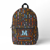 Gepersonaliseerde monogrammed kleurrijke Abstract
