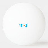 Gepersonaliseerde Monogrammed Ping Pong Ball (Voorkant)