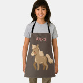 Gepersonaliseerde Monogrammed Pony Paard Meisje Schort (Insitu)