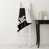 Gepersonaliseerde Monogrammed Racing Flag Sport Th Sherpa Deken (In situ)