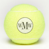 gepersonaliseerde Monogrammed Tennisballen (Voorkant)