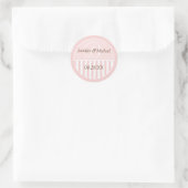 Gepersonaliseerde monogrammed Wedding Favor Labels (Tas)