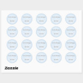 Gepersonaliseerde monogrammed Wedding Favor Labels (Vel)