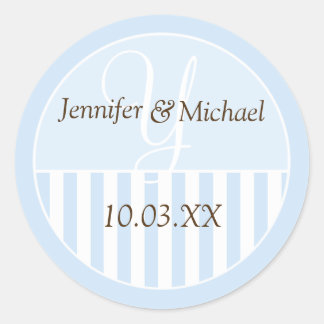 Gepersonaliseerde monogrammed Wedding Favor Labels