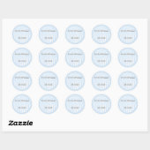 Gepersonaliseerde monogrammed Wedding Favor Labels (Vel)