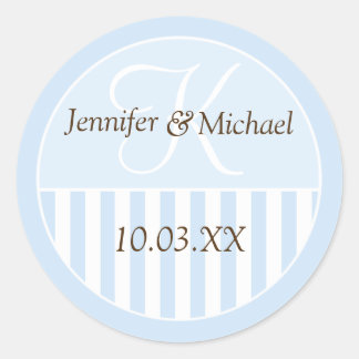 Gepersonaliseerde monogrammed Wedding Favor Labels