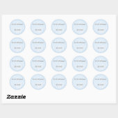 Gepersonaliseerde monogrammed Wedding Favor Labels (Vel)