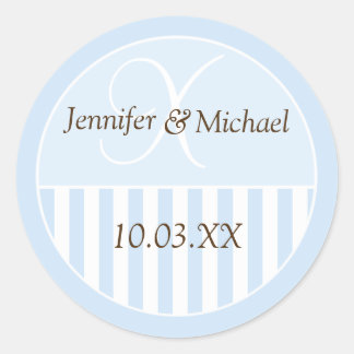 Gepersonaliseerde monogrammed Wedding Favor Labels