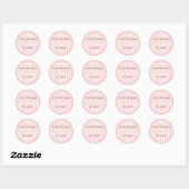 Gepersonaliseerde monogrammed Wedding Favor Labels (Vel)
