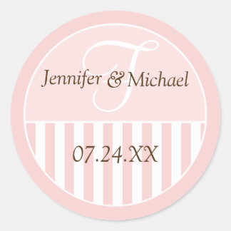 Gepersonaliseerde monogrammed Wedding Favor Labels