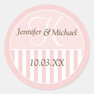 Gepersonaliseerde monogrammed Wedding Favor Labels