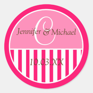 Gepersonaliseerde monogrammed Wedding Favor Labels