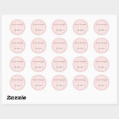 Gepersonaliseerde monogrammed Wedding Favor Labels (Vel)