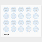 Gepersonaliseerde monogrammed Wedding Favor Labels (Vel)
