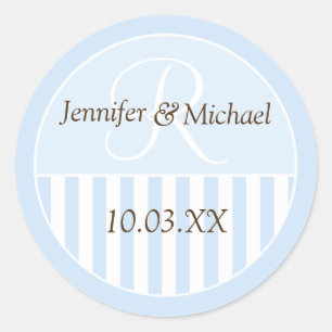 Gepersonaliseerde monogrammed Wedding Favor Labels