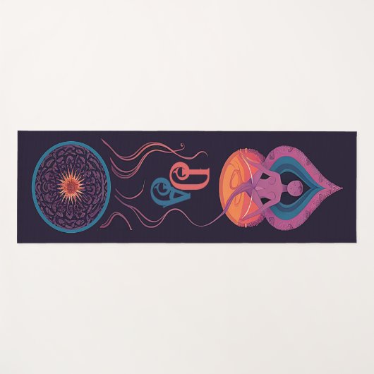 Gepersonaliseerde Monogrammed Yoga Matten (Voorkant (horizontaal))