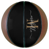 Gepersonaliseerde Monogrammen Basketball Basketbal (Verticaal)