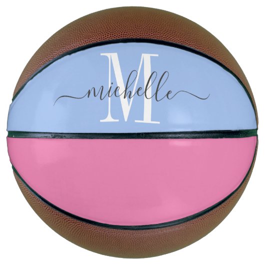 Gepersonaliseerde Monogrammen Basketball Basketbal (Voorkant)