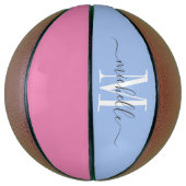 Gepersonaliseerde Monogrammen Basketball Basketbal (Verticaal)