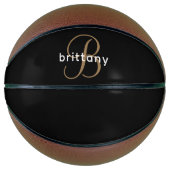Gepersonaliseerde Monogrammen Basketball Basketbal (Voorkant)