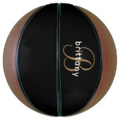 Gepersonaliseerde Monogrammen Basketball Basketbal (Verticaal)