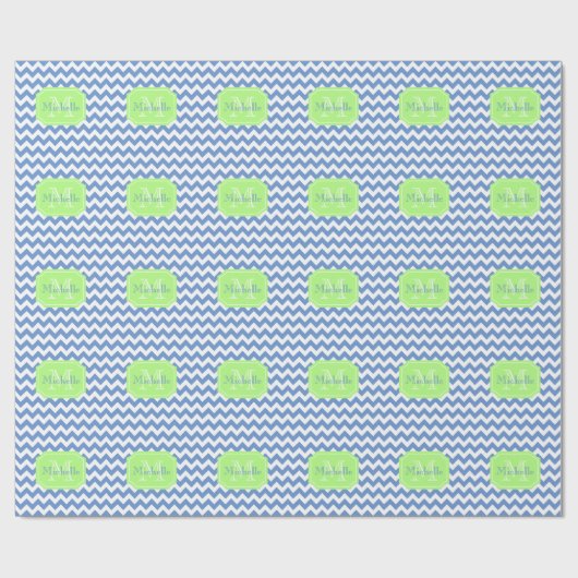 Gepersonaliseerde monogrammen cadeaupapier (Vlak)