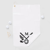 Gepersonaliseerde monogrammen golfhanddoek (Insitu)