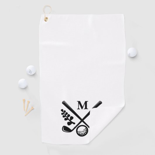 Gepersonaliseerde monogrammen golfhanddoek (Insitu)