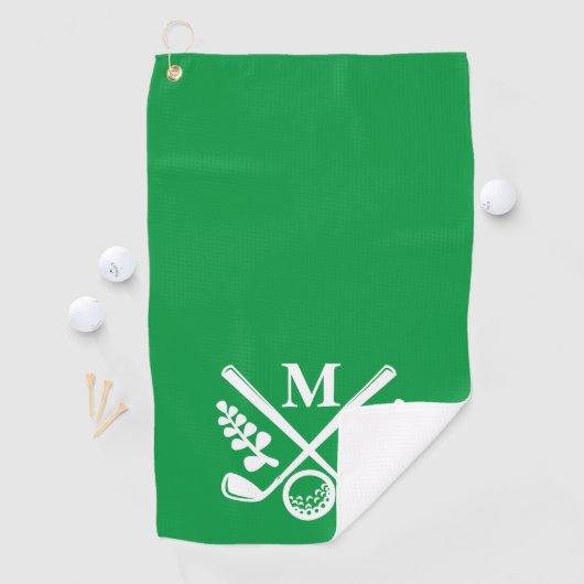 Gepersonaliseerde monogrammen golfhanddoek (Insitu)