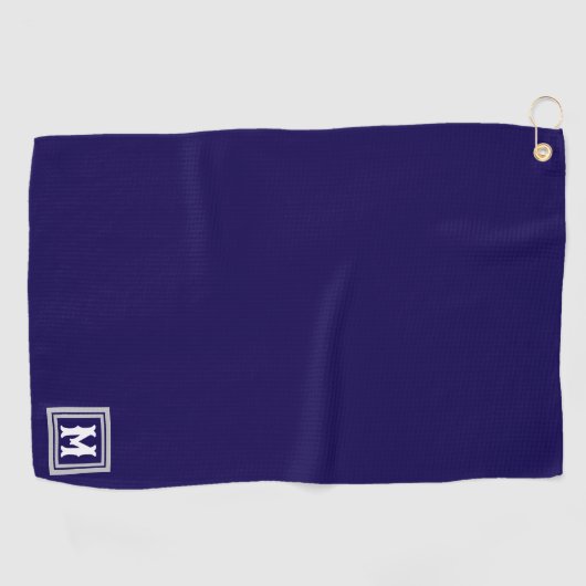 Gepersonaliseerde monogrammen golfhanddoek (Horizontaal)