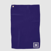 Gepersonaliseerde monogrammen golfhanddoek (Voorkant)