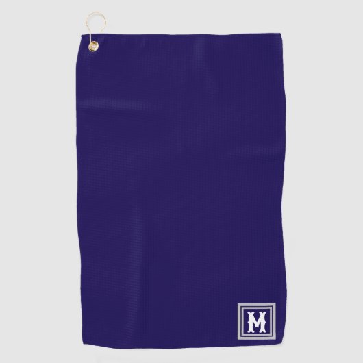 Gepersonaliseerde monogrammen golfhanddoek (Voorkant)