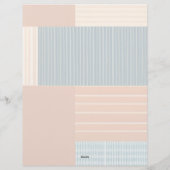 Gepersonaliseerde monogrammen Moderne Kunstbenodig Briefhoofd (Achterkant)