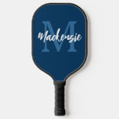 Gepersonaliseerde Monogrammen Naam Aangepaste Kleu Pickleball Paddle (Voorkant)