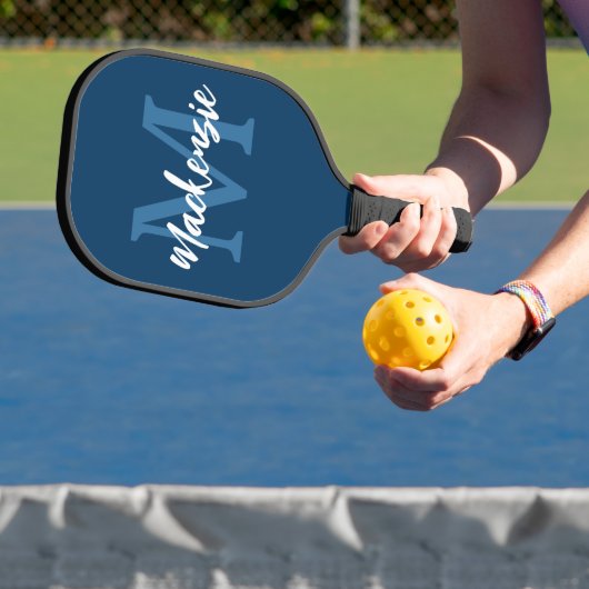 Gepersonaliseerde Monogrammen Naam Aangepaste Kleu Pickleball Paddle (Insitu)